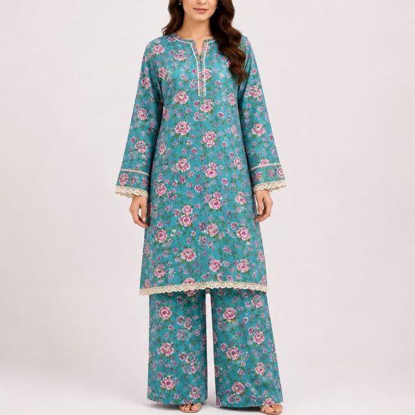 Digital print Long shirt with Plazo