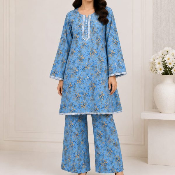 Digital print Long shirt with Plazo