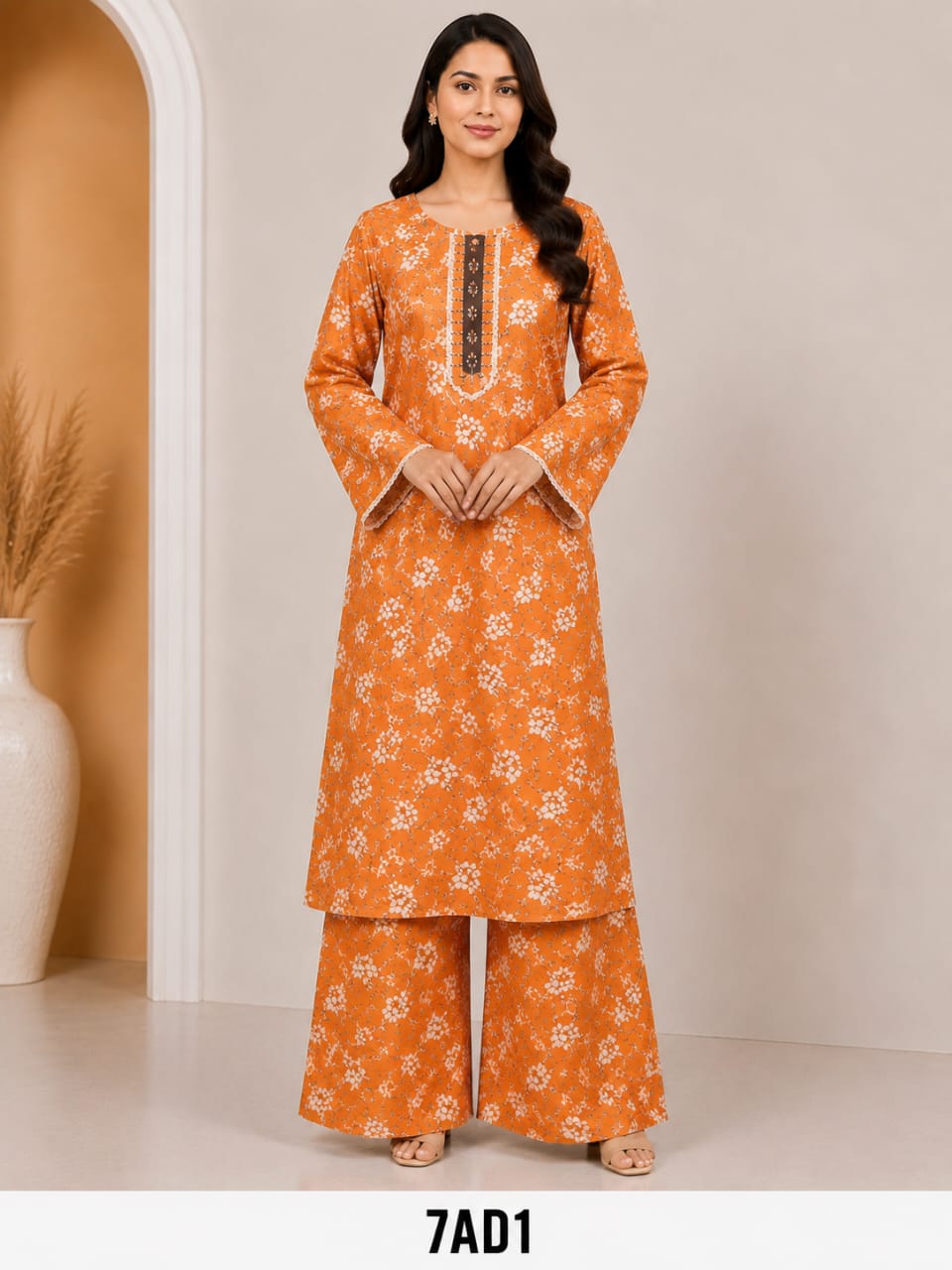 WhatsApp Image 2026-09-01 at 5.17.25 PM Digital print Long shirt with Plazo - Image 1