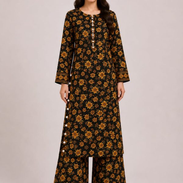 Digital print Long shirt with Plazo