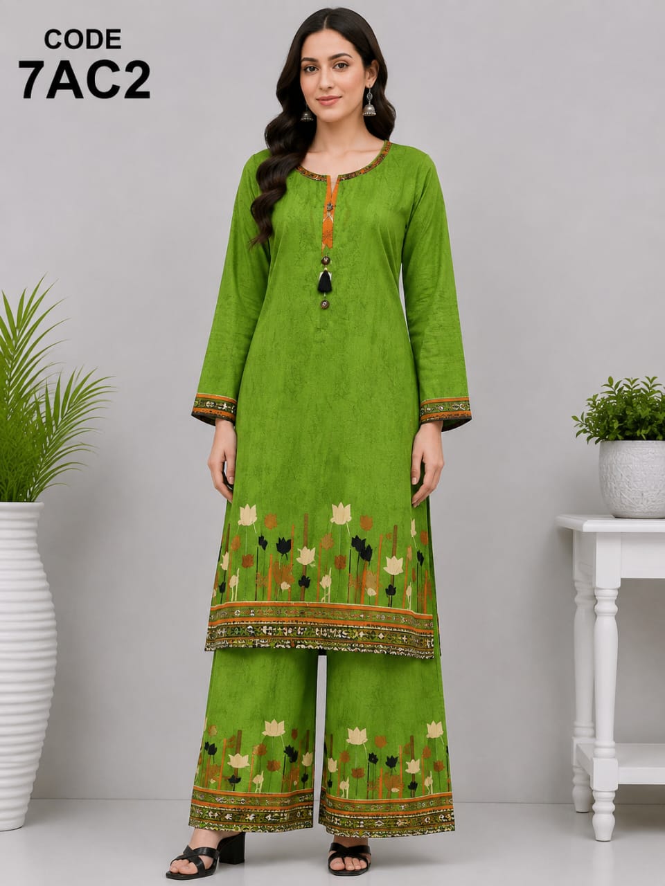 WhatsApp Image 2026-09-01 at 6.40.36 PM Digital printed shirt with strait trouser - Image 1