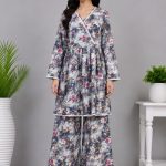 Digital printed frock with Trouser