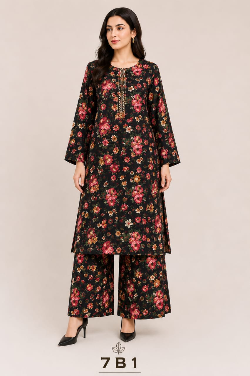 WhatsApp Image 2026-09-03 at 10.51.53 AM Digital printed long shirt with straight Trouser - Image 1