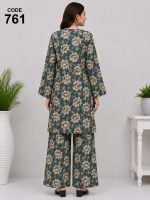 Digital printed long shirt with straight Trouser - Image 2