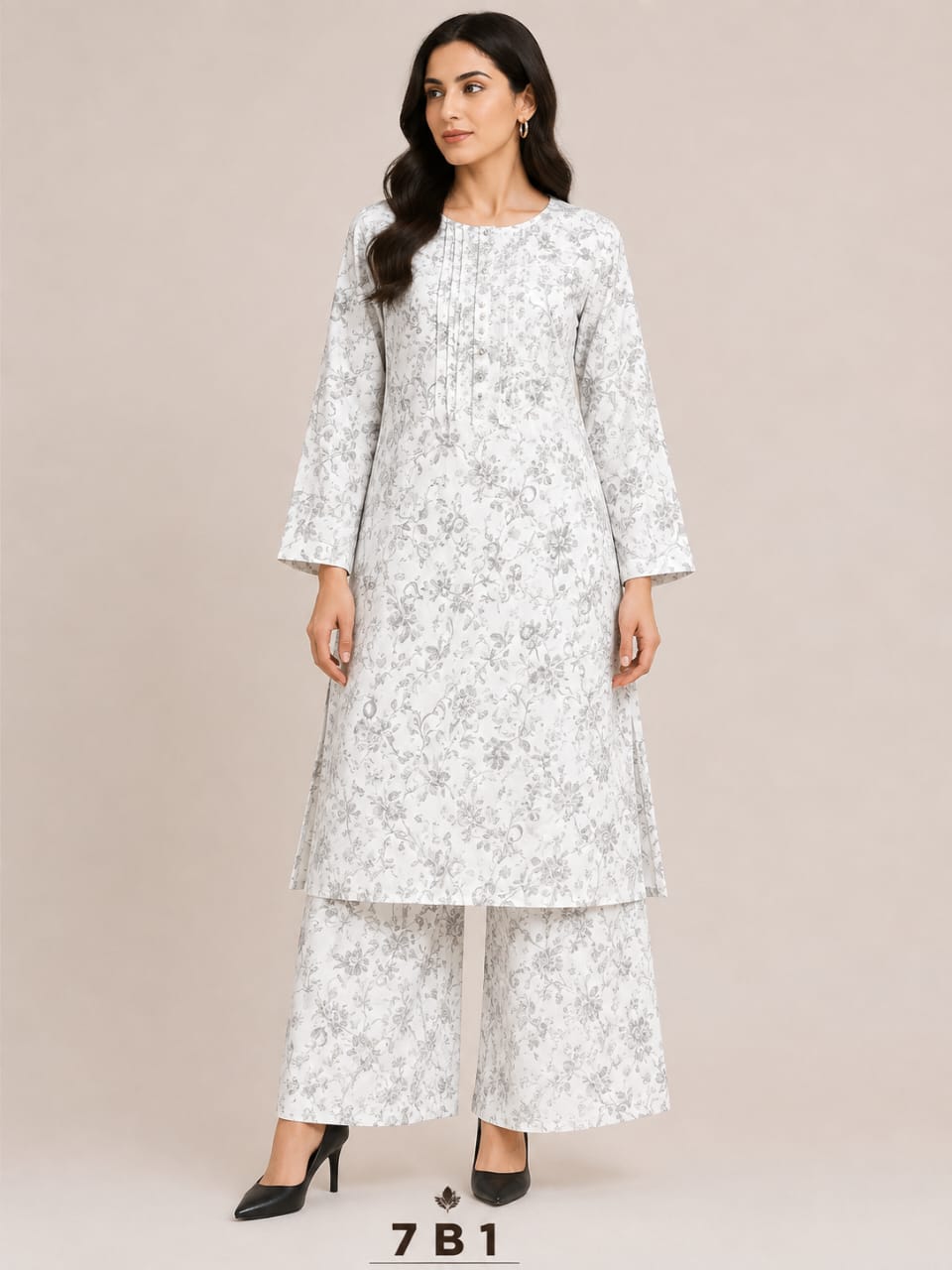 WhatsApp Image 2026-09-03 at 10.52.00 AM Digital printed long shirt with straight Trouser - Image 1