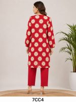 Digital Print with plain Trouser - Image 2