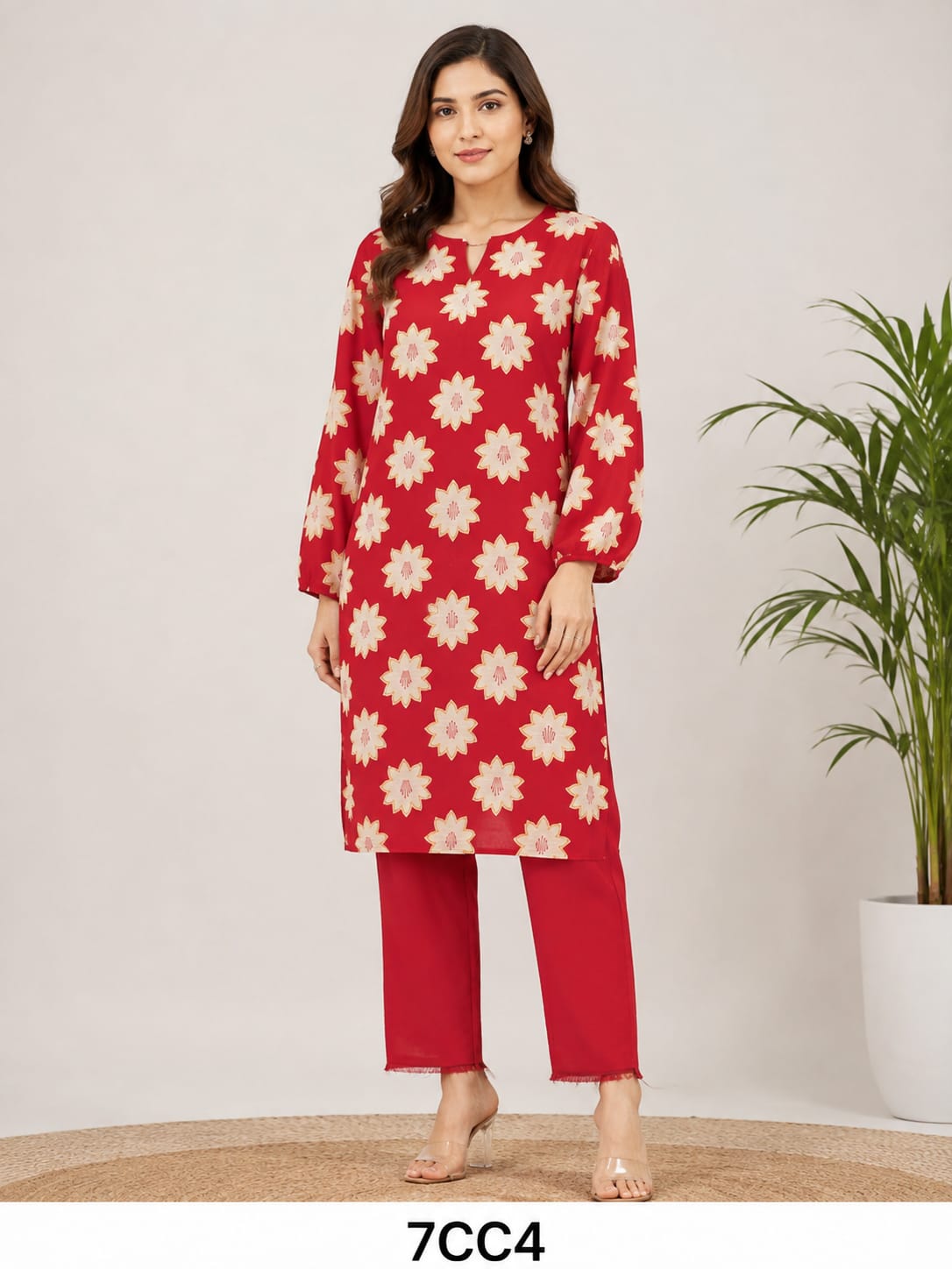 WhatsApp Image 2026-09-03 at 2.24.53 PM Digital Print with plain Trouser - Image 1