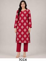 Digital Print with plain Trouser