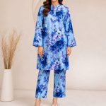 Digital Print Allover suit  on  Lown