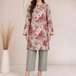 Digital Print shirt with Plain Trouser on Lown