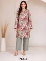 Digital Print shirt with Plain Trouser on Lown