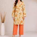Digital Print shirt with Plain Trouser on Lown