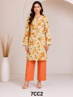 Digital Print shirt with Plain Trouser on Lown