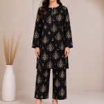 Digital Printed Allover suit on Lown
