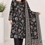 Digital Printed Shirt with Plain Trouser on Dorya Lown