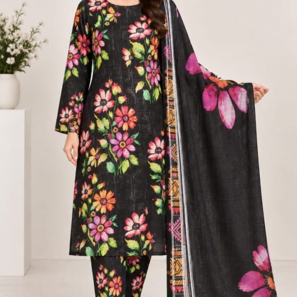 Digital Printed Allover suit on Dorya Lown