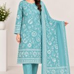 Digital Printed shirt with Plain Trouser on Lown