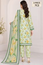 Digital Printed Allover suit with shafun dubatta on Dorya Lown - Image 2