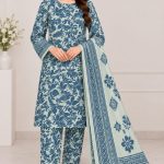 Digital Printed Allover suit on Dorya  Lown