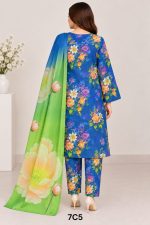 Digital Printed Allover suit with on Dorya  Lown - Image 2