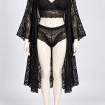 Red Net & Lace Nightwear set with Robe