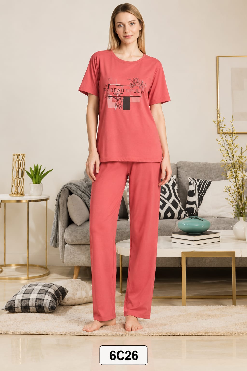 WhatsApp Image 2026-09-06 at 11.30.35 AM Plain Night Suit with Front Print - Image 1