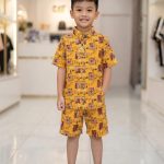 Printed Niker shirt on linen