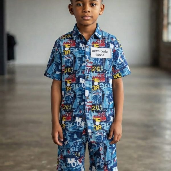 Printed Niker shirt on linen