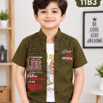 Digital Printed Cotton shirt & Inner Tee Combo