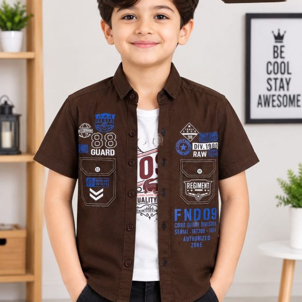 Digital Printed Cotton shirt & Inner combo